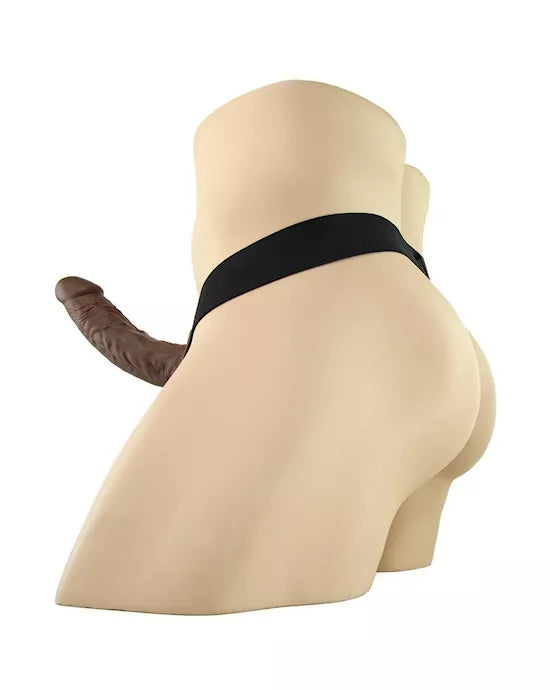 Fetish Fantasy Series 7 Inch Vibrating Hollow Strap-On with Balls