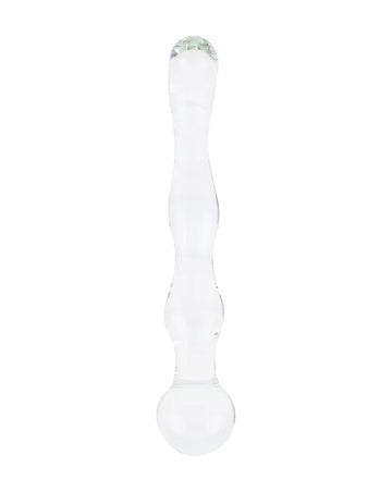 Lucent Rippled Glass Massager