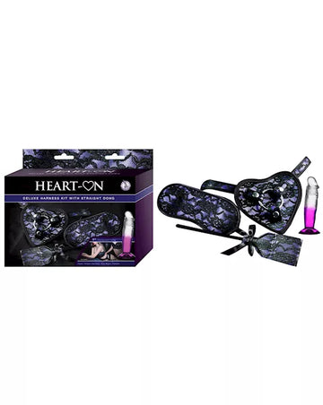 Heart-On Deluxe Harness Kit With Straight Dong
