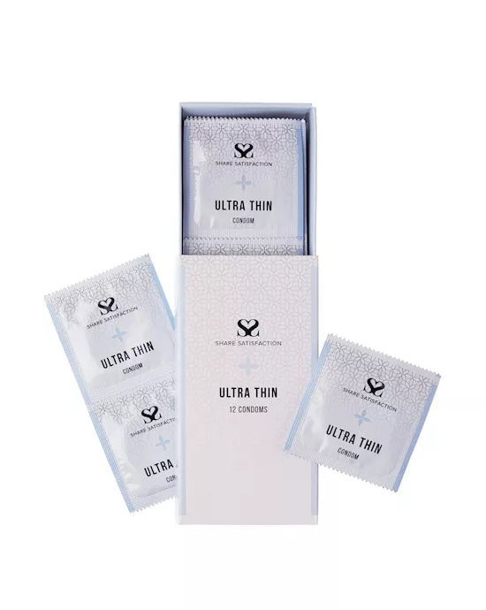 Share Satisfaction Ultra Thin Condoms - 12 Pack