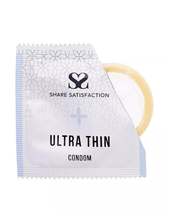 Share Satisfaction Ultra Thin Condoms - 12 Pack