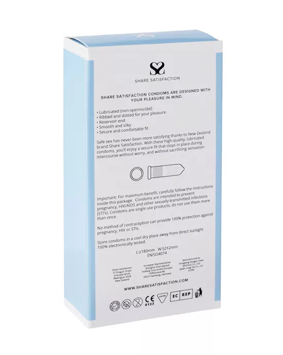 Share Satisfaction Textured Condoms - 12 Pack